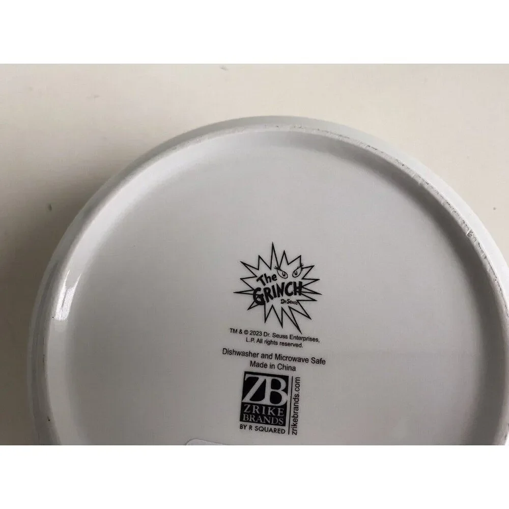 The‎ Grinch Whoville Christmas Ceramic Storage Bowl Container Pressure Lid LARGE